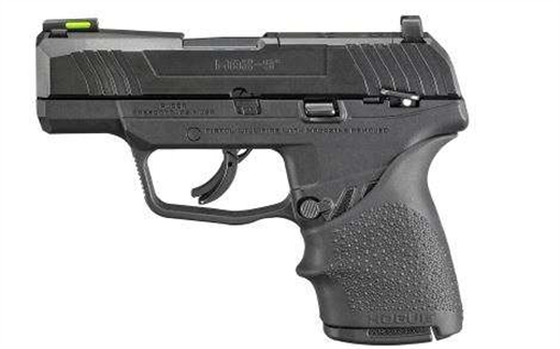 Picture of Ruger Max-9 9mm Luger 10+1 3.20" Black Nitride Alloy Steel Barrel, Black Oxide Optic Ready/Serrated Steel Slide, Black Polymer Frame Black Hogue HandALL Rubber Grip, Right Hand 3502