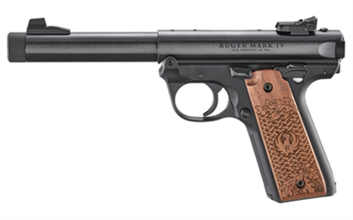 Picture of RUGER MK IV COLLECTOR'S SERIES 22LR 5.5IN BARREL 10RD BLUED FINISH EIGHTH EDITION OF THE RUGER COLLECTOR'S SERIES ENGRAVED AMERICAN WALNUT GRIP   40192