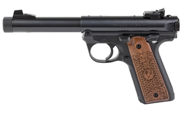 Picture of RUGER MK IV COLLECTOR'S SERIES 22LR 5.5IN BARREL 10RD BLUED FINISH EIGHTH EDITION OF THE RUGER COLLECTOR'S SERIES ENGRAVED AMERICAN WALNUT GRIP   40192