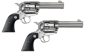 Picture of Ruger Vaquero SASS 357 Mag 6rd 4.62" High Gloss Barrel, Cylinder & Frame, Black Checkered Polymer Grip, Transfer Bar Safety, Montado Hammer (1 of 2) 5133