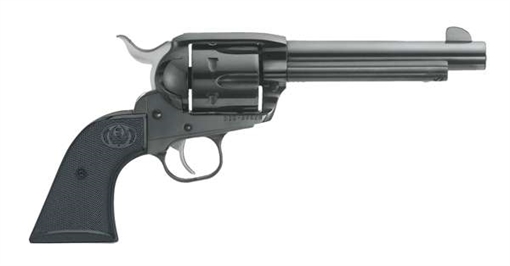 Picture of Ruger Vaquero Blued, Single Action Only, Revolver, 357 Magnum, 5.5" Barrel, Alloy Steel, Blued Finish, Hardwood Grips, Blade Front and Integral Rear Sights, 6 Rounds 05106