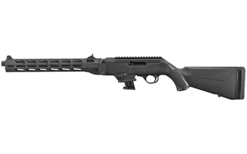 Picture of Ruger PC Carbine, Semi-automatic Rifle, 9MM, 16.12" Fluted/Threaded Heavy Barrel, Black, Synthetic Stock, M-LOK Handguard, Adjustable Ghost Ring Rear Sight, Protected Blade Front Sight, 10Rd, Takedown 19117