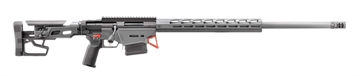 Picture of Ruger Precision Rifle, Custom Shop, Bolt Action Rifle, 6MM GT, 26" Heavy Contour Barrel, Threaded 5/8X24, APA Muzzle Brake, Cerakote Finish, Black and Stealth Gray, Magpul MOE-K2+ Grip, TriggerTech 2-Stage Trigger, M-LOK Handguard, Folding Adjustable Stock, 10 Rounds, 2 Magazines 18097