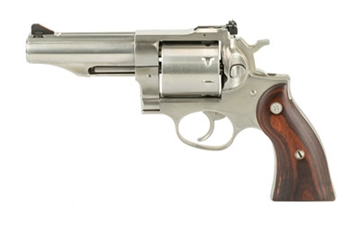 Picture of Ruger Redhawk, Double/Single Action, Revolver, 357 Magnum, 4.2" Barrel, Stainless Steel, Satin Finish, Silver, Hardwood Grips, Adjustable Rear Sight, 8 Rounds 0 73667608 5059