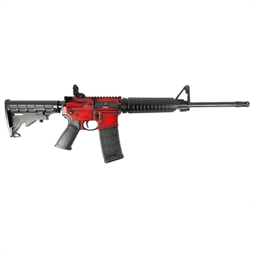Picture of Ruger "Red Distressed" AR-556 Rifle 5.56mm NATO 30rd Mag 16.1" Barrel Custom Stock Finish 8500 MODRD