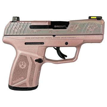 Picture of Ruger "Rose Gold Frame/Rose Engraved Slide" Max-9 Pro Handgun 9mm Luger 12rd Magazine 3.2" Barrel Optic Ready 3503 MODGR