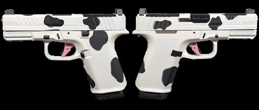 Picture of RUGER RXM 9MM PISTOL 4" BBL COW PRINT, MAGPUL EHG, O.R. 2-15RD MAGS 19400-COW