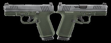 Picture of RUGER RXM 9MM PISTOL 4" CRUSHED SILVER BATTLE WORN/GREEN O.R. 2-15RD MAGS - ORION EXCLUSIVE    19400-CSBW