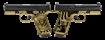 Picture of RUGER RXM 9MM PISTOL DON WICK 4" BBL O.R. 2-15RD MAGS - ORION EXCLUSIVE 19400-DWICK