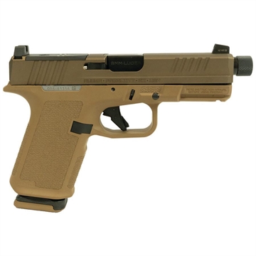 Picture of Ruger RXM Handgun 9mm Luger 15rd Magazines (2) 4.5" 1/2x28 Threaded Barrel Black Tan w/Slide Lock 19446 MODRXP