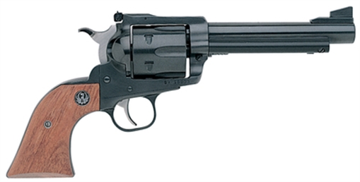 Picture of Ruger Super Blackhawk Standard, Single Action Only, Revolver, 44 Magnum, 5.5" Barrel, Alloy Steel, Blued Finish, Hardwood Grips, Adjustable Rear & Ramp Front Sight, 6 Rounds 0 73667600 0810