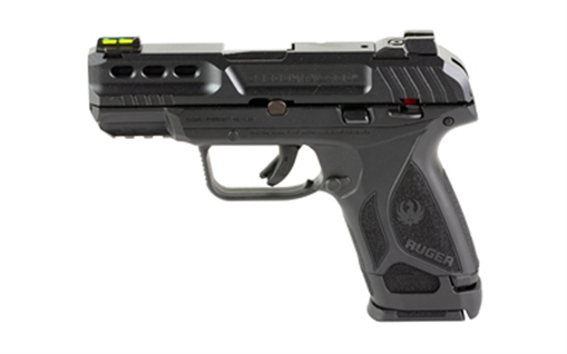 Picture of Ruger Security-380, Single Action Only, Semi-automatic, Polymer Frame Pistol, Compact, 380 ACP, 3.42" Barrel, Black Oxide Finish, Black, Fiber Optic Front and Drift Adjustable Rear Sights, Manual Safety and Integrated Trigger Safety, 15 Rounds, 2 Magazines 03857