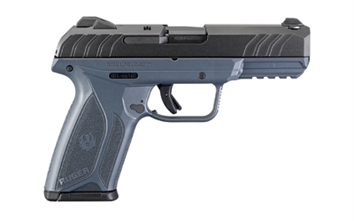 Picture of Ruger Security-9, Single Action Only, Semi-automatic, Polymer Frame Pistol, Full Size, 9MM, 4" Barrel, Cerakote Finish, Cobalt Kinetic Slate Blue, 3 Dot Sights, Manual Safety and Integrated Trigger Safety, 15 Rounds, Right Hand 03824