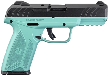 Picture of RUGER SECURITY-9 9MM LUGER ADJ 15-SHOT TURQUOISE FRAME < 3821