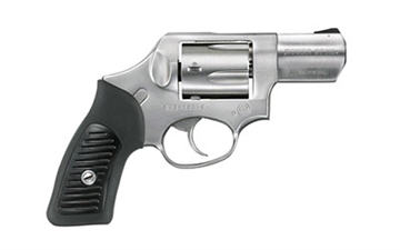 Picture of Ruger SP101, Double Action Only, Revolver, Small Frame, 357 Magnum, 2.25" Barrel, Stainless Steel, Satin Finish, Silver, Black Rubber Grips with Polymer Inlay, Black Ramp Front and Fixed Rear Sights, 5 Rounds, Spurless Hammer, KSP-321XL 05720