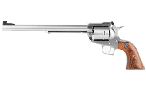 Picture of Ruger Super Blackhawk Standard, Single Action Only, Revolver, 44 Magnum, 10.5" Barrel, Stainless Steel, Satin Finish, Silver, Hardwood Grips, Adjustable Rear & Ramp Front Sight, 6 Rounds 0 73667603 0806