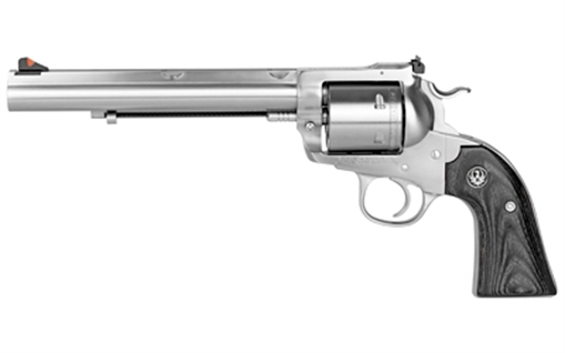 Picture of Ruger Super Blackhawk Bisley Hunter, Single Action Only, Revolver, 44 Magnum, 7.5" Barrel, Stainless Steel, Satin Finish, Silver, Black Laminate Grips, Adjustable Rear & Ramp Front Sight, 6 Rounds 0 73667609 0862