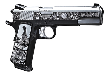 Picture of RUGER SR1911 150TH DERBY EXCLUSIVE 45ACP 5" STS/BLK 1-8RD 06792-DERBY