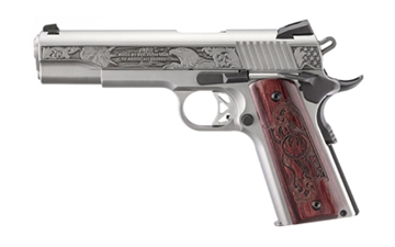 Picture of Ruger 250th Anniversary SR1911 Handgun 45acp 8(1)&7(1)rd Magazines 5" Stainless Wood Grip 16707