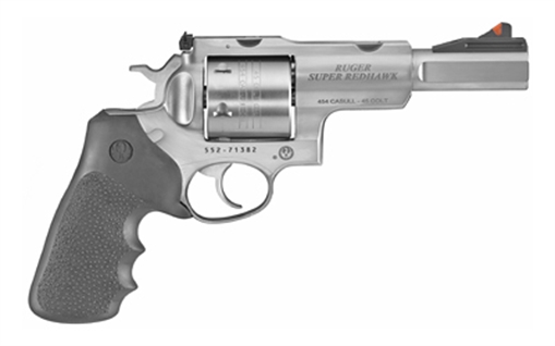 Picture of Ruger Super Redhawk, TALO Edition, Double Action/Single Action, Revolver, 454 Casull, 5" Barrel, Stainless Steel, Satin Stainless Finish, Rubber Grip, Ramp Front and Adjustable Rear Sights, 6 Rounds 05517