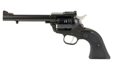 Picture of Ruger Super Wrangler, Revolver, Single Action Only, 22 LR/22 WMR, 5.5" Barrel, Cerakote Finish, Black, Synthetic Grips, Adjustable Sights, 6 Rounds, 2 Cylinders, (1)-22WMR and (1)-22LR 02032