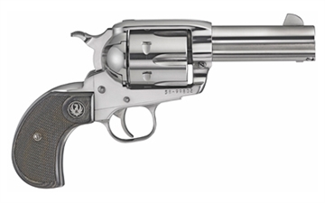 Picture of Ruger Vaquero, TALO Edition, Single Action Only, Revolver, 44 Magnum, 3.75" Barrel, Stainless Steel, High-Gloss Stainless Finish, Birdshead Black Laminate Grips, Blade Front and Integral Rear Sights, 6 Rounds 10596