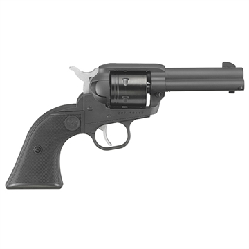 Picture of Ruger Wrangler, Single Action Only, Revolver, 22LR, 3.75" Barrel, Aluminum Alloy Frame, Cerakote Finish, Black, Black Synthetic Grips, Integral Notch Rear Sight/Blade Front Sight, Transfer Bar Safety, 6 Rounds 02052
