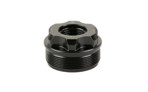 Picture of Rugged Suppressors Fixed Mount, 9/16x24 Thread Pitch, For Use with Obsidian 45/9, Matte Finish, Black OF006