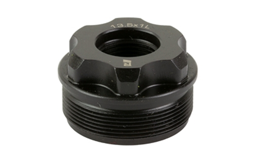 Picture of Rugged Suppressors Fixed Mount, M13.5x1 LH Thread Pitch, For Use with Obsidian 45/9, Matte Finish, Black OF005