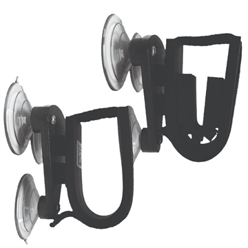 Picture of Rugged Gear Suction Cup Gun Holder Black Metal 10010
