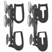 Picture of Rugged Gear Suction Cup Gun Rack Black Metal Universal 10020