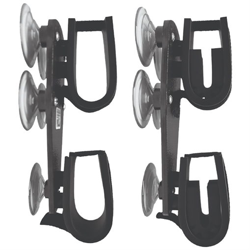 Picture of Rugged Gear Suction Cup Gun Rack Black Metal Universal 10020