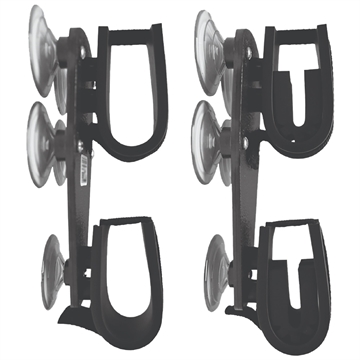 Picture of Rugged Gear Suction Cup Gun Rack Black Metal Universal 10020
