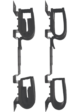Picture of Rugged Gear Screw Mount Double Hook Black Steel Holds 2 Rifle/Shotgun 10065