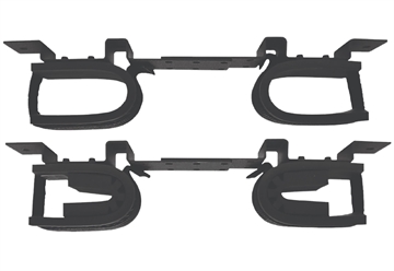 Picture of Rugged Gear Gun Rack Overhead Black Steel Holds 2 Rifle/Shotgun 10075