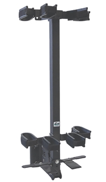 Picture of Rugged Gear Wall Mount Removeable Black Steel Holds 4 Rifle/Shotgun 11094