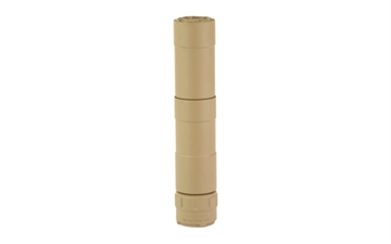 Picture of Rugged Suppressors Mustang 22 Suppressor, 22LR, 1.07" Diameter, 5.3" Long/3.4" Short, 3.3oz Long/2.4oz Short, Flat Dark Earth P51FDE22