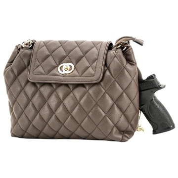 Picture of CAMELEON COCO CONCEALED CARRY PURSE-QUILTED STYLE BAG BROWN 49096