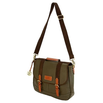 Picture of Rugged Rare S&W Wax Canvas Messenger Bag Olive 49654