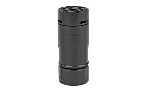 Picture of Rugged Suppressors RX Blast Diverter/Brake Black Nitride Stainless Steel, Dual Taper Locking System Adapter, Muzzle Caps Included RX001