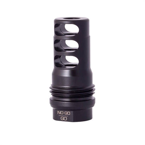 Picture of Rugged Suppressor 3 Port Brake Black with 1/2"-28 tpi Threads & 2.16" OAL for 5.56x45mm NATO Radiant762, Surge762, Razor762 & Micro30 Suppressors MB011