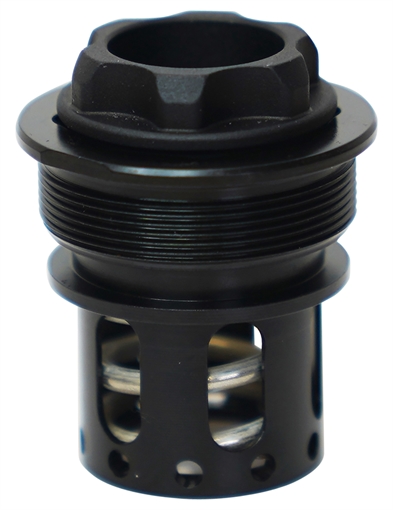 Picture of Rugged Suppressors Universal Cage, Muzzle Adapter, 1/2X28, Compatible with Alaskan 360, Matte Finish, Black CAGE002