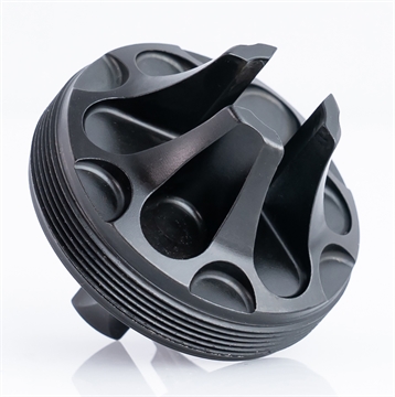 Picture of Rugged Suppressors Flash Hider Front Cap 7.62mm, Black Steel for Some Rugged Suppressors FC006