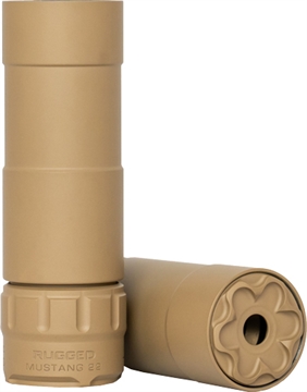 Picture of RUGGED SUPPRESSORS MUSTANG 22 KEYED BAFFLES CERAKOTE FDE P51FDE22
