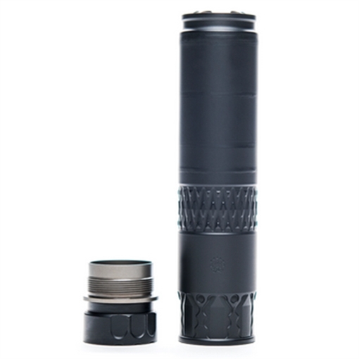 Picture of RUGGED SUPPRESSORS ALASKAN360 BLACK MULTI CALIBER FULL AUTO RATED 7.5IN W/RUM 6.6IN W/OUT RUM AK360