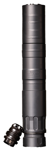 Picture of Rugged Suppressors SURGE X, Rifle Suppressor, 7.62MM, Cerakote Finish, Black, Includes Rugged Universal Mount and M3 Brake SRGX762