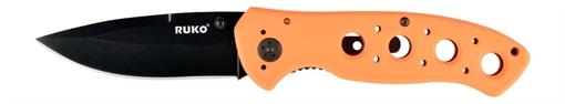 Picture of RUKO FOLDER 3.25" BLAZE ORANGE HANDLE CLAMSHELL RUK0075BZCS RUK0075BZ-CS