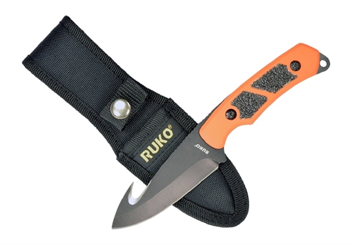Picture of RUKO FIXED BLADE SKINNER 3.25" BLAZE ORANGE HANDLE CLAMSHELL RUK0105BZCS RUK0105BZ-CS