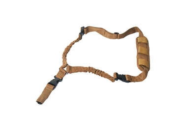Picture of Rukx Gear Tactical Single Point Sling Tan Nylon Adjustable Bungee ATICT1PST