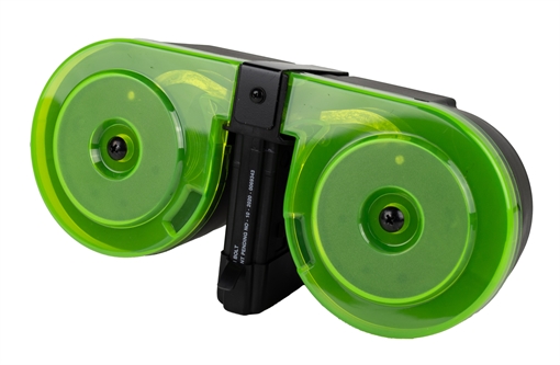 Picture of RED WHITE & BLUE DRUM AR-15 5.56 BLK NEON GREEN 100RD AR100NEON